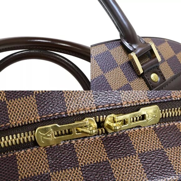 LOUIS VUITTON Nolita Hand Bag Damier Ebene Leather Brown France N41455 45FA611 - Picture 8 of 15